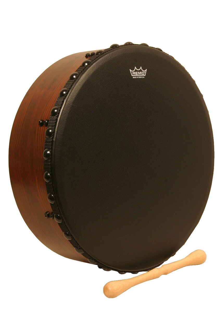 Remo Irish Bodhran with Acousticon Shell and Bahia Bass Head 16 by 4.5 Inch www.ensoulmusic